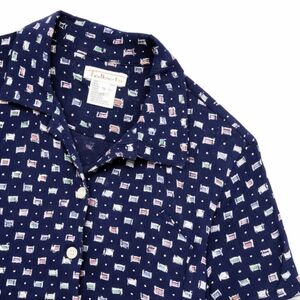 Vtg Talbots Women’s Button-Up Blouse Small Abstract Texture